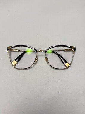 Furla Gold & Black Eyeglasses Frames Only
